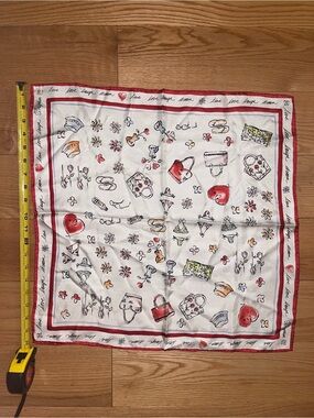 Brighton Retired 100% Silk Scarf “Live, Love, Laugh, Dream.” 20”x20” Summery!